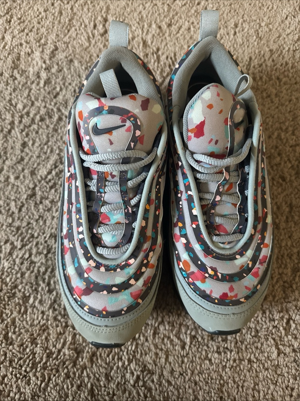 Nike Women's Air Max 97 Ultra '17 PRM 'Confetti' sneakers( 8 Wmns)